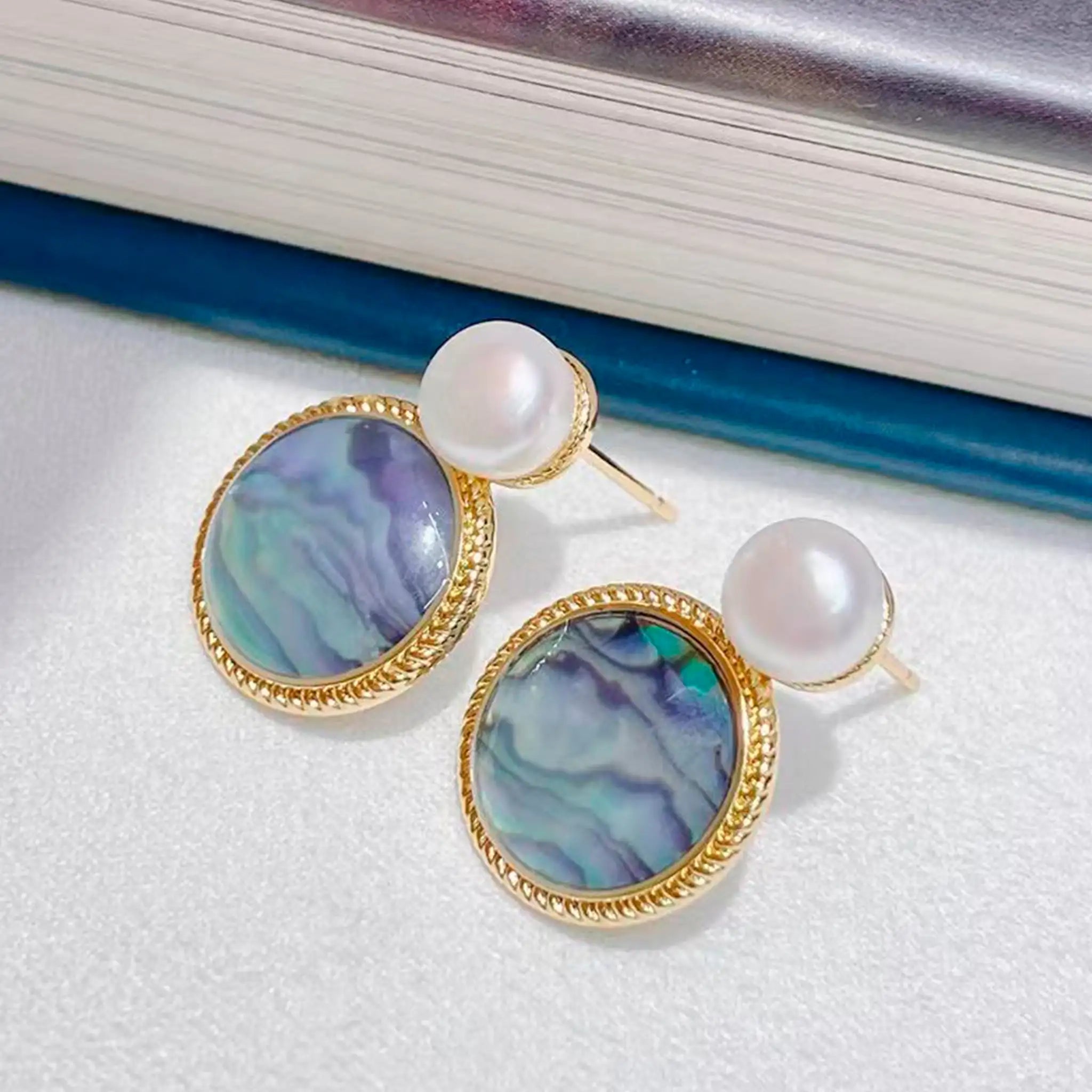 Triton - édesvízi gyöngy fülbevaló