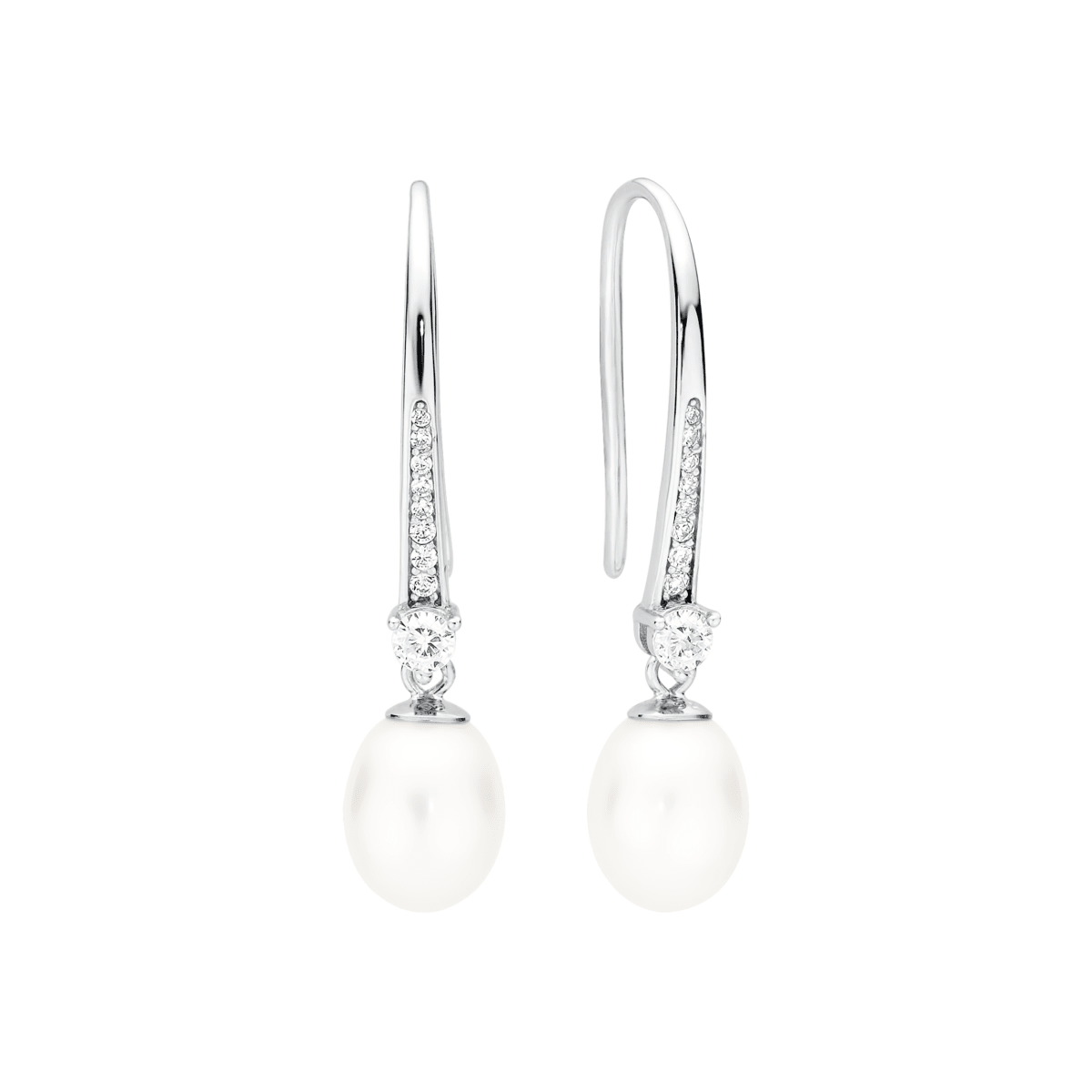 Earring SK21489E - Lustra Bella - Alkalmi gyöngy fülbevalók
